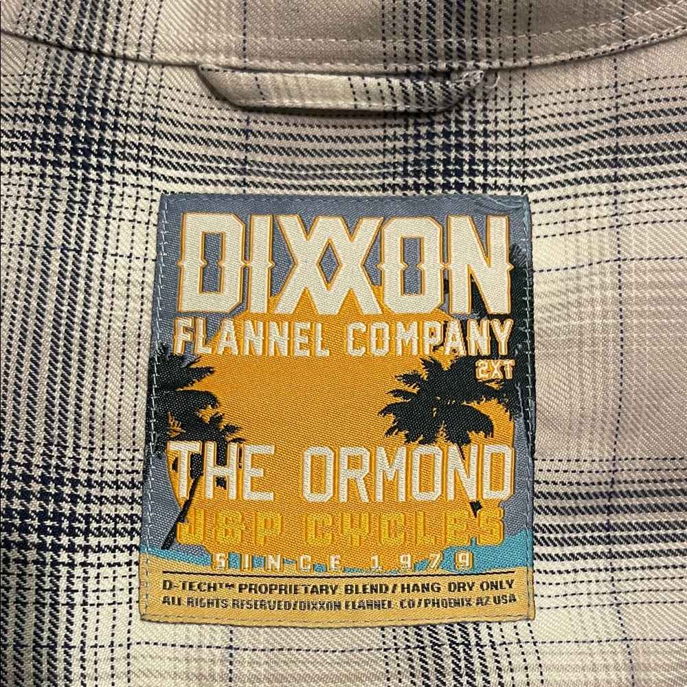 DIXXON  “THE ORMOND” Flannel in Black and White Check